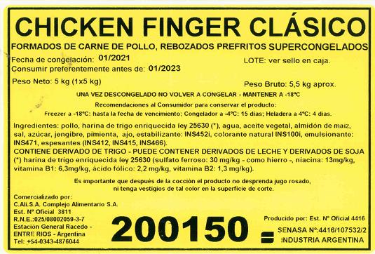 Chicken fingers 2105